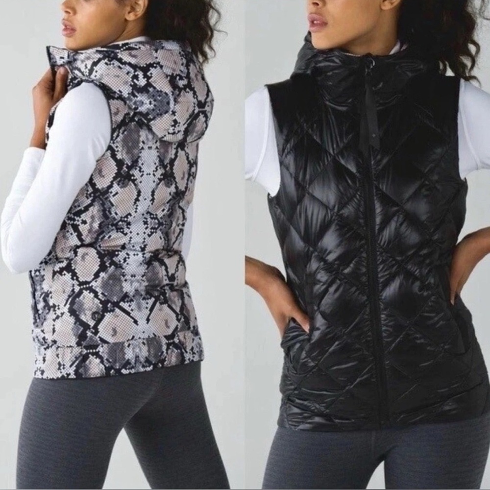 LuluLemon | Fluffiest Reversible Down Vest black size 6